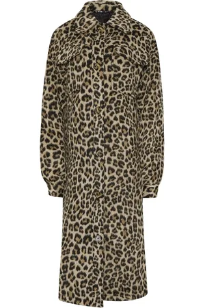 Long Tall Sally Leopard Tryk Longline Shacket44 Høj