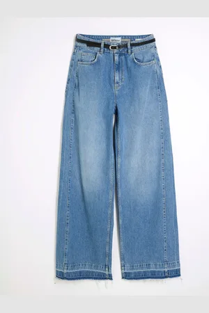 River Island Baggy Wide Leg 100% Cotton Jeans46 S