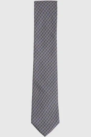 Reiss Caruso Silk Geometric-Print TieEN