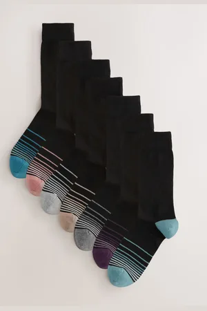 Next Mens Cotton Rich Black SocksUK 9-11