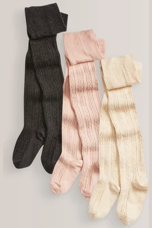 Next Bomuldsrige kabeltights 3 Pakke13 - 14 år (158 - 164cm)