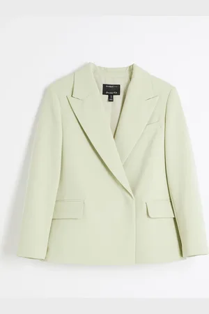 River Island Oversized Petite Dobbeltradet Blazer10 XS