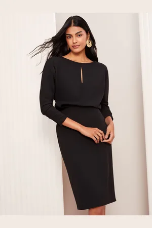 Friends Like These Bawting Long Sleeve Tailored Midi Dress40