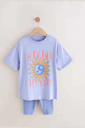 Next Oversized T-Shirt And Cycle Shorts Top & Shorts Set (3-16yrs)7 år (122cm)