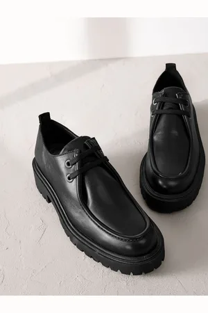 Next Premium Leather Chunky Lace-Up Shoes