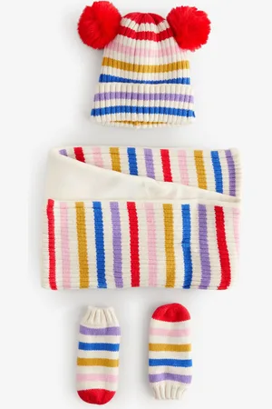 Next Pom Pom Hat Mittens And Scarf Set (3mths-6yrs)3 - 4 år (98 - 104cm)