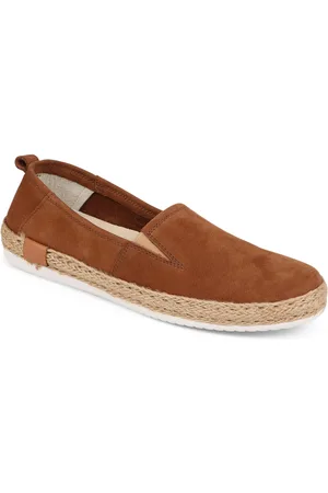 JONES BOOTMAKER Pavers Natural Milan Leather Espadrille Flats