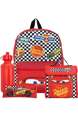 Character Cars 4 Pc Backpack SetEn