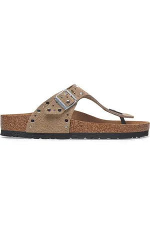 Birkenstock Gizeh Rivet Suede Leather Sandalseu385