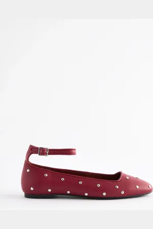 Next Forever Comfort Jewel Ankel Strap Rund Toe Ballerina