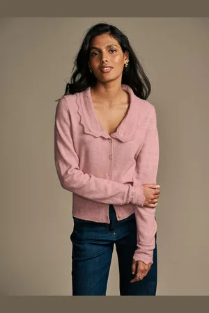 Laura Ashley Pointelle Collar Button Down Knitted Cardigansmall