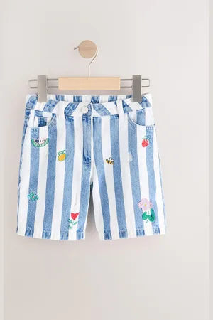 Next 100% Cotton Stripe Denim Shorts (3-16yrs)5 år (110cm)