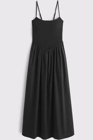 Abercrombie & Fitch Dipped Waist Strappy Midi Dresssmall
