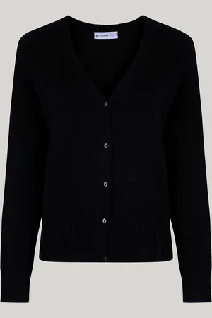 Trutex Sort 100% Bomuld Cardigan14 - 15 år (164 - 170cm)
