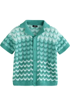 Next Hæklet Revere Collar Kortærmet strikket poloskjorter (3mdr.-7år)110116cm