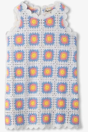 Hatley Buttercup Sleeveless White Crochet Dress116122cm