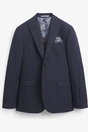 Next Slim Fit Signature Italiensk Stof Ternet Jakkesæt: Jakke42 Regular (UK 32 R)