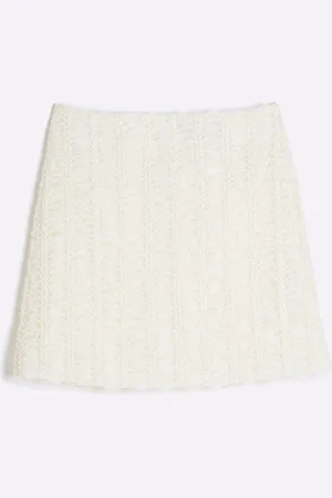 River Island Textured Occasion Mini Skirt44