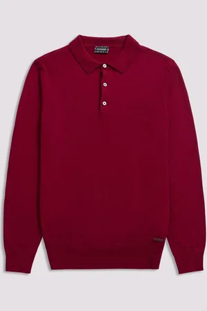 Duchamp Long Sleeve Knit Polo ShirtS