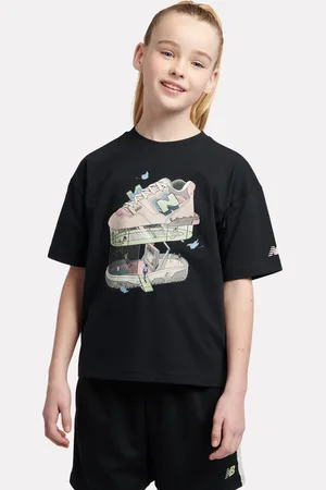 New Balance Kids Fitness Centre Illustrated Graphic 100% Cotton T-Shirt134140cm