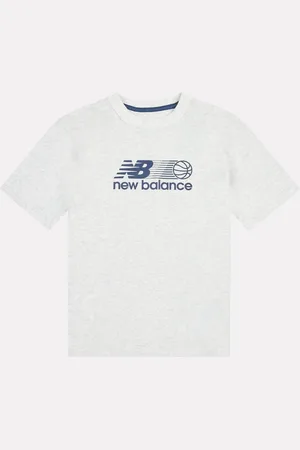 New Balance Kids Hoops Branded Graphic 100% Cotton T-Shirt166168cm