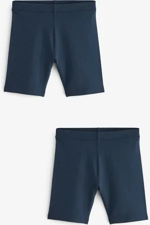 Next 2 Pack Cotton Rich Stræk cykelshorts (3-16år)7 år (122cm)