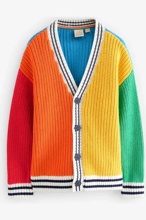 Little Bird Rainbow Colourblock 100% Cotton Cardigan9 - 10 år (134 - 140cm)