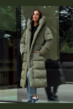 Next Premium Long Padded Hooded CoatS