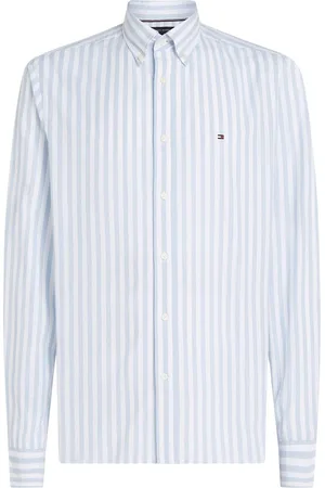 Tommy Hilfiger Normal pasform Flex Poplin Stribet 100% Bomuld SkjorterMiddel