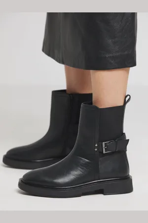 Simply Be Chelsea Leather Ankel Støvler I Bred pasform