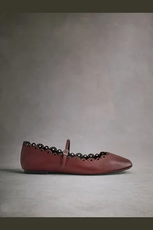 Next Tabitha Simmons Elfie Læder Scalloped Mary Jane Sko