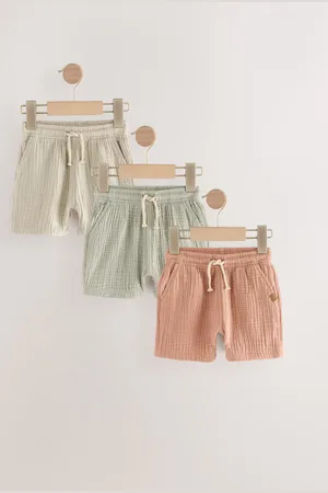 Next Bløde teksturerede shorts 3 -pakke (3mdr.-7år)9298cm