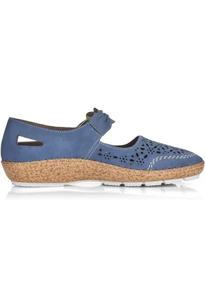Rieker Womens Blue Hook & Loop Shoeseu40