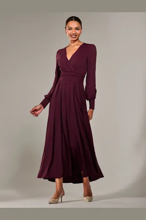 Jolie Moi Long Sleeve Supersoft Jersey Maxi Dress