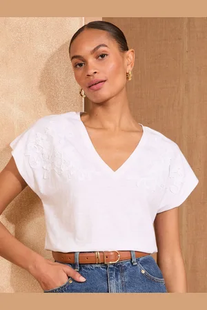 Love & Roses Jersey V-Neck 100% Cotton T-Shirt36