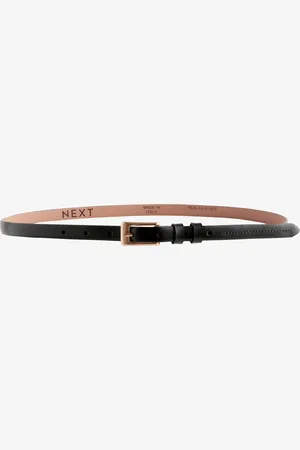 Next Premium Made In Italy Leather Micro Skinny BeltL