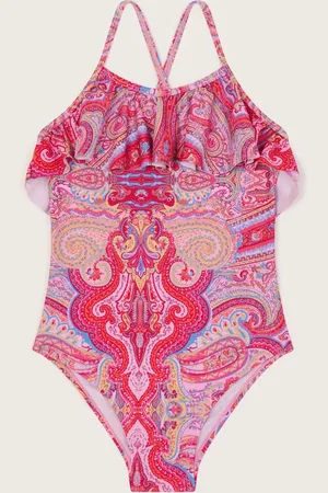 Monsoon Paisley Frill Swimsuit98104cm