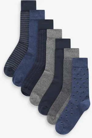 Next Mens Cotton Rich Black SocksUK 9-11