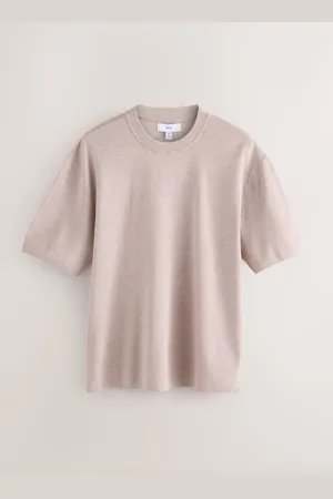 Next Relaxed Fit Premium Kortærmet Knitted Crew T-shirtsmall
