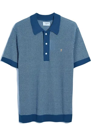 Farah 100% Økologisk bomuld Sandford Knit Polo-skjorterX-Large