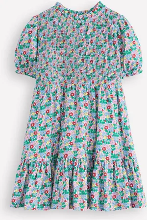 Boden 100% Cotton Aurora Shirred Twirly Dress9298cm