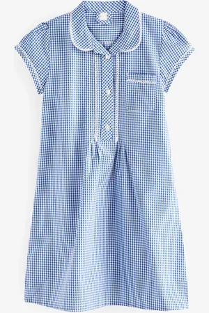 Next Cotton Rich Button Front Lace Ternet School Kjole (3-14år)13 år (158cm)