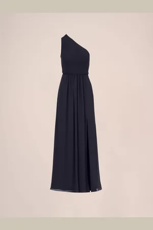 Adrianna Papell Green One Shoulder Chiffon Gown38