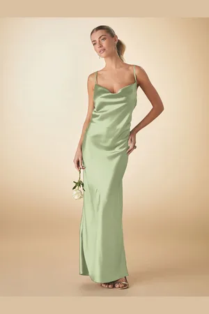 Next Bridesmaid Satin Cowl Neck V-Back Maxi Dress48