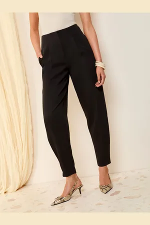 Friends Like These Pleated Front Barrel Leg Tailored Trousers44