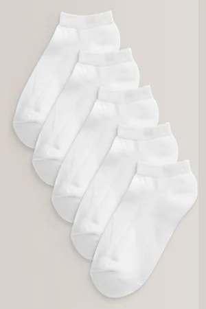 Next 5 Pack Cotton Rich Cushioned Sole Trainer SocksUK 12.5 - 3.5