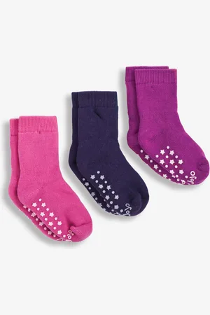 JoJo Maman Bébé 3-Pak ekstra tykke sokkerOp til 6 måneder (50 - 68cm)