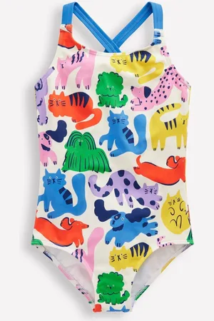 Boden Cross Back Printed Swimsuit4 - 5 år (104 - 110cm)