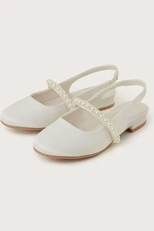 Monsoon Pearl Strap Slingback Flatsuk7eu24