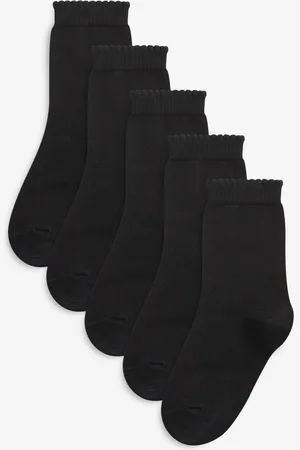 Next Cotton Rich School Ankle Socks 5 PackUK 12.5 - 3.5